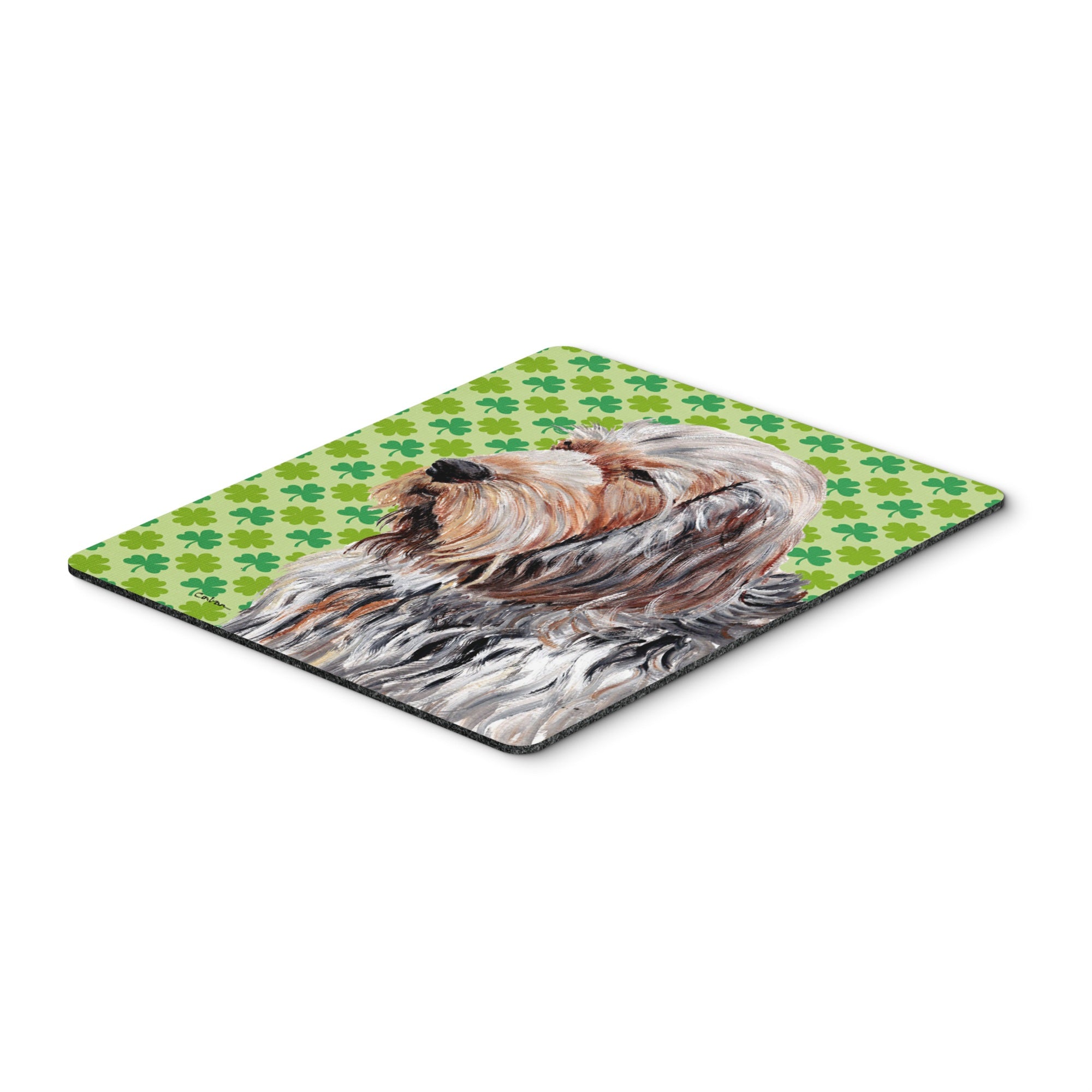 Caroline'S Treasures Otterhound Lucky Shamrock St. Patrick'S Day Mouse Pad/Hot Pad/Trivet (Sc9732Mp)