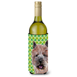 Norwich Terrier Lucky Shamrock St. Patrick'S Day Wine Bottle Beverage Insulator Hugger Sc9734Literk