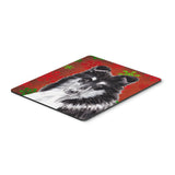 Caroline'S Treasures Black & White Collie Red Snowflakes Holiday Mouse Pad/Hot Pad/Trivet (Sc9750Mp)
