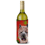 Norwich Terrier Red Snowflakes Holiday Wine Bottle Beverage Insulator Hugger Sc9758Literk