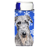 Scottish Deerhound Winter Snowflakes Ultra Beverage Insulators For Slim Cans Sc9778Muk