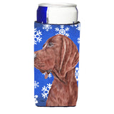 Redbone Coonhound Winter Snowflakes Ultra Beverage Insulators For Slim Cans Sc9779Muk