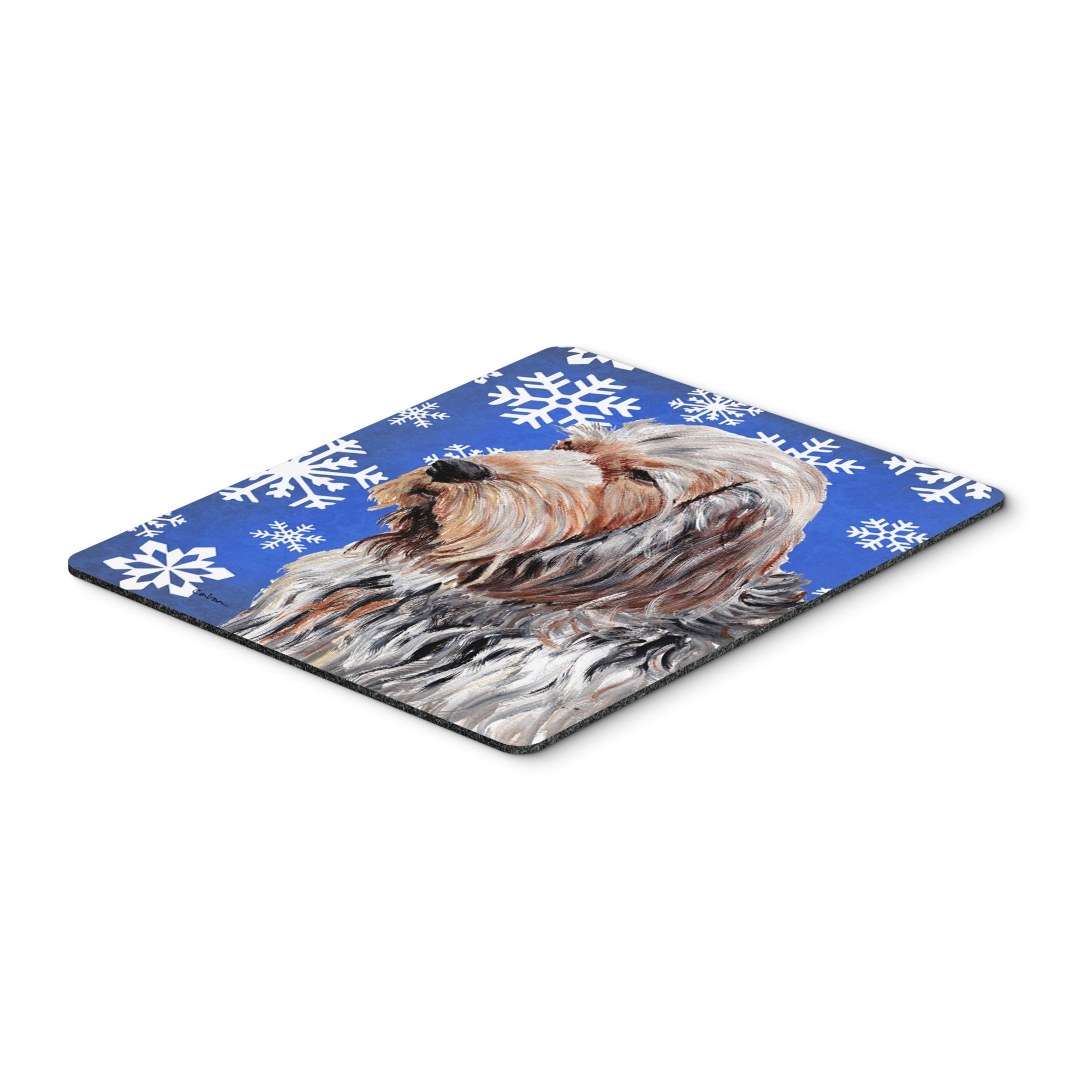 Caroline'S Treasures Otterhound Winter Snowflakes Mouse Pad/Hot Pad/Trivet (Sc9780Mp)