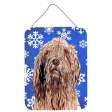 Caroline'S Treasures Sc9781Ds1216 Otterhound Winter Snowflakes Wall Or Door Hanging Prints, 16 X 12