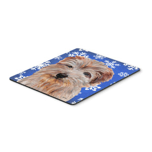 Caroline'S Treasures Norfolk Terrier Winter Snowflakes Mouse Pad/Hot Pad/Trivet (Sc9784Mp)
