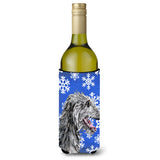 Scottish Deerhound Winter Snowflakes Wine Bottle Beverage Insulator Hugger Sc9789Literk