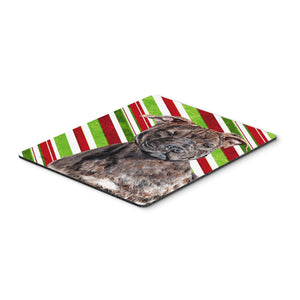 Caroline'S Treasures Staffordshire Bull Terrier Staffie Candy Cane Christmas Mouse Pad/Trivet (Sc9801Mp)