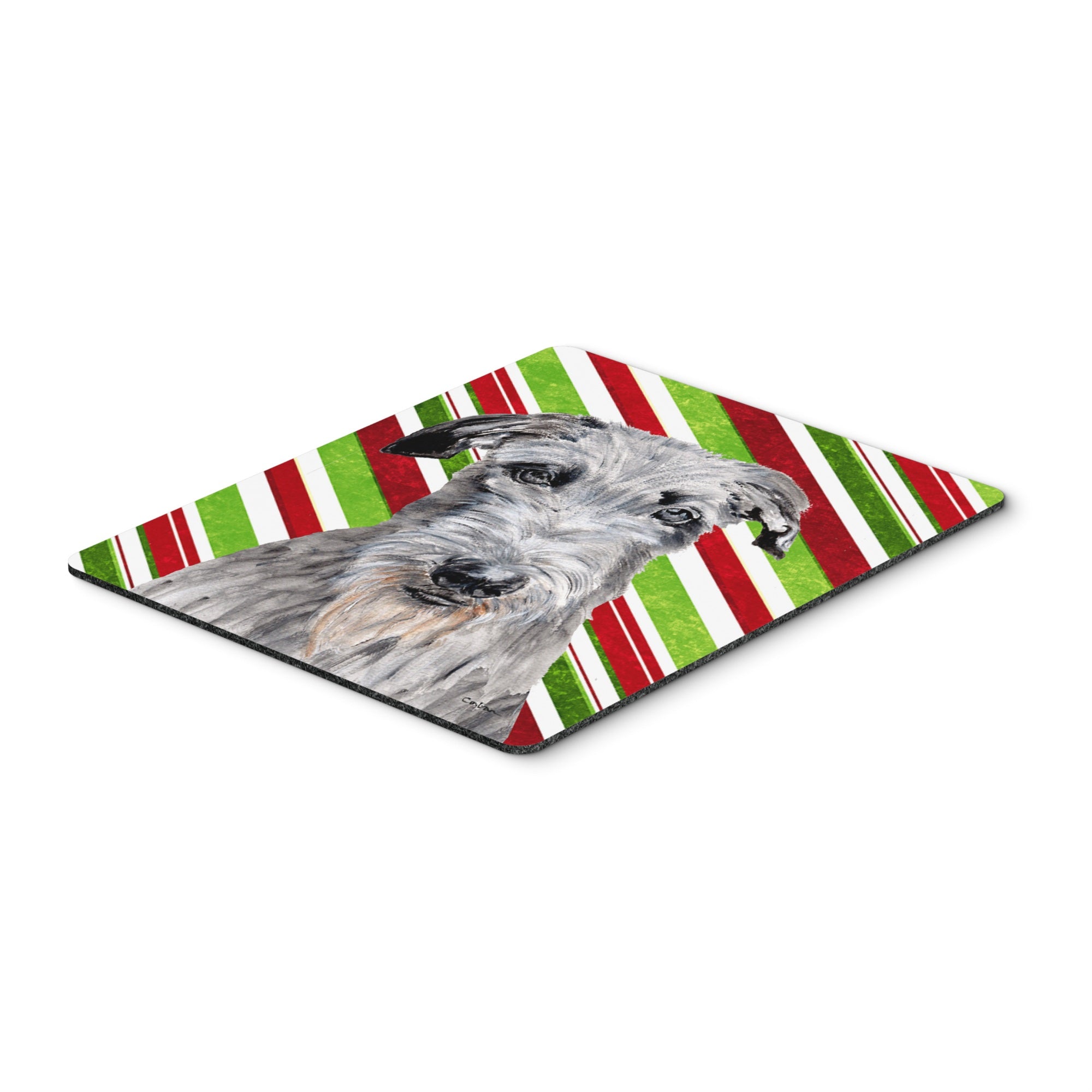 Caroline'S Treasures Scottish Deerhound Candy Cane Christmas Mouse Pad/Hot Pad/Trivet (Sc9802Mp)
