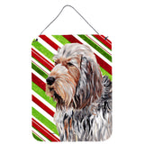 Caroline'S Treasures Sc9804Ds1216 Otterhound Candy Cane Christmas Wall Or Door Hanging Prints, 16 X 12