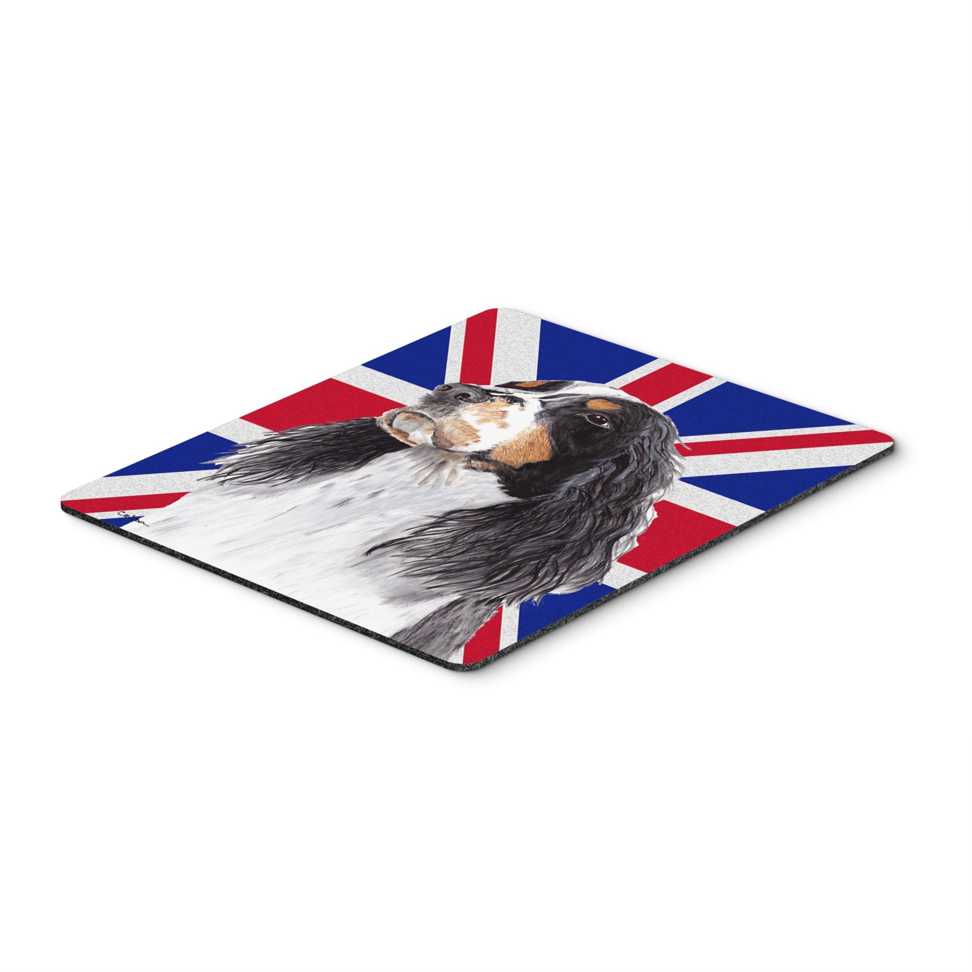 Caroline'S Treasures Welsh Springer Spaniel With English Union Jack British Flag Mouse Pad/Trivet (Sc9817Mp)