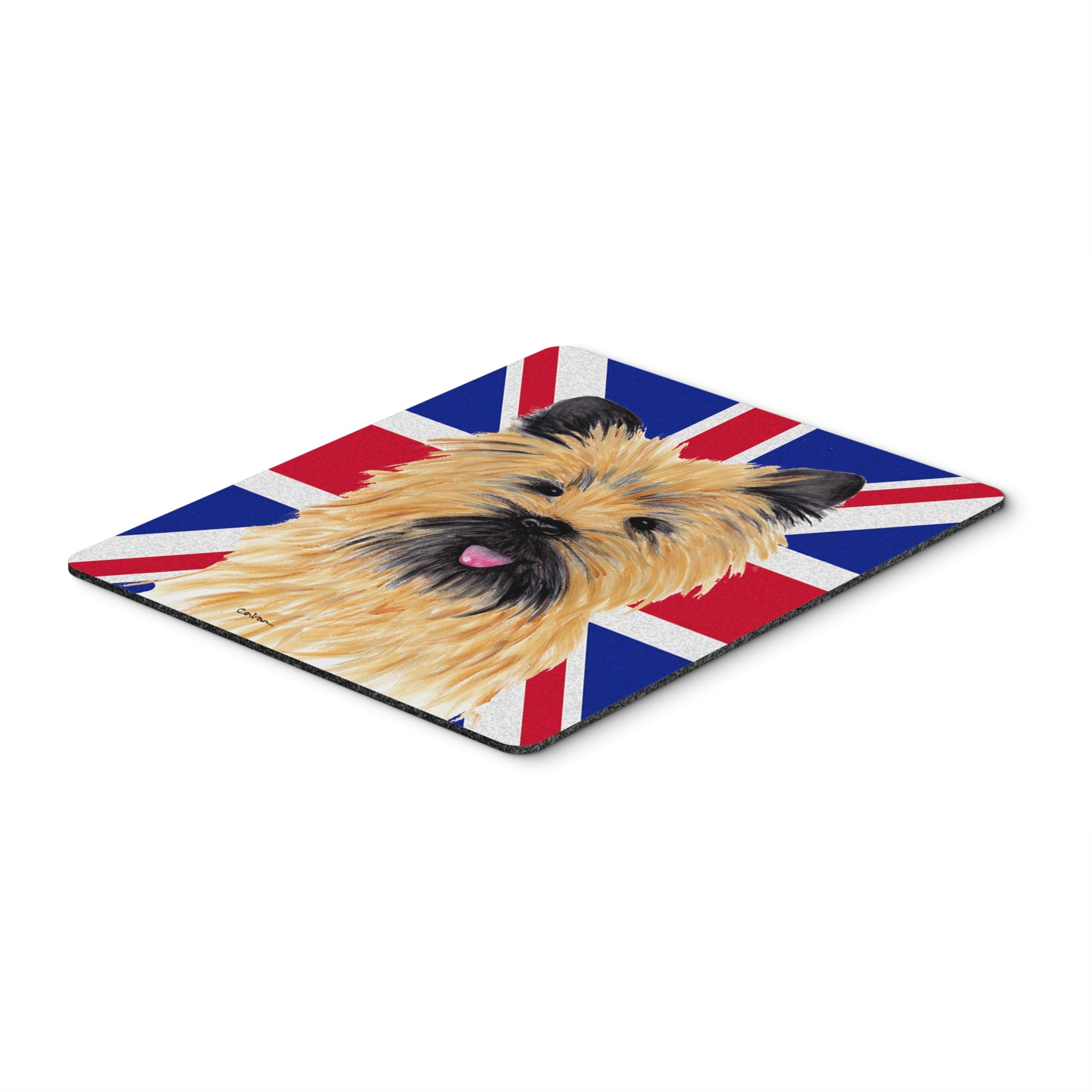 Caroline'S Treasures Cairn Terrier With English Union Jack British Flag Mouse Pad, Hot Pad/Trivet (Sc9832Mp)
