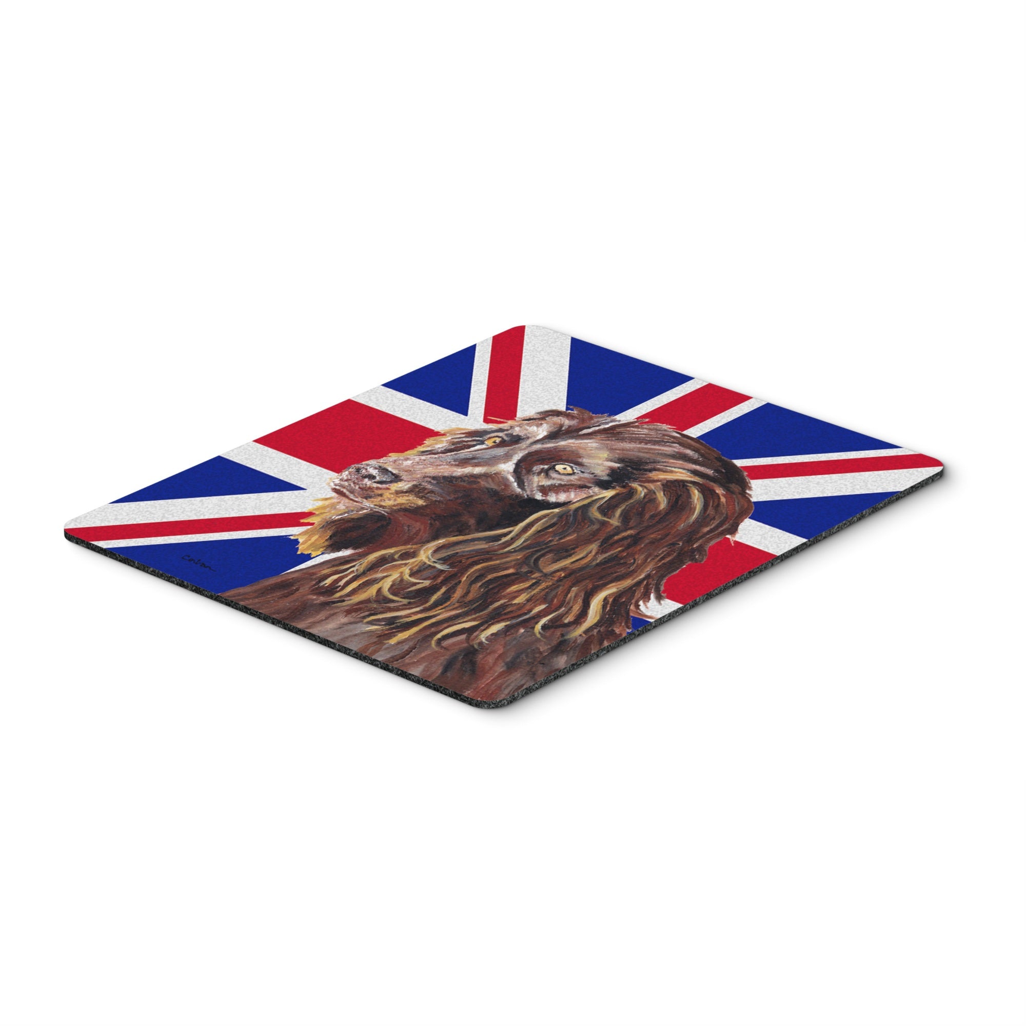 Caroline'S Treasures Boykin Spaniel With Engish Union Jack British Flag Mouse Pad, Hot Pad/Trivet (Sc9862Mp)