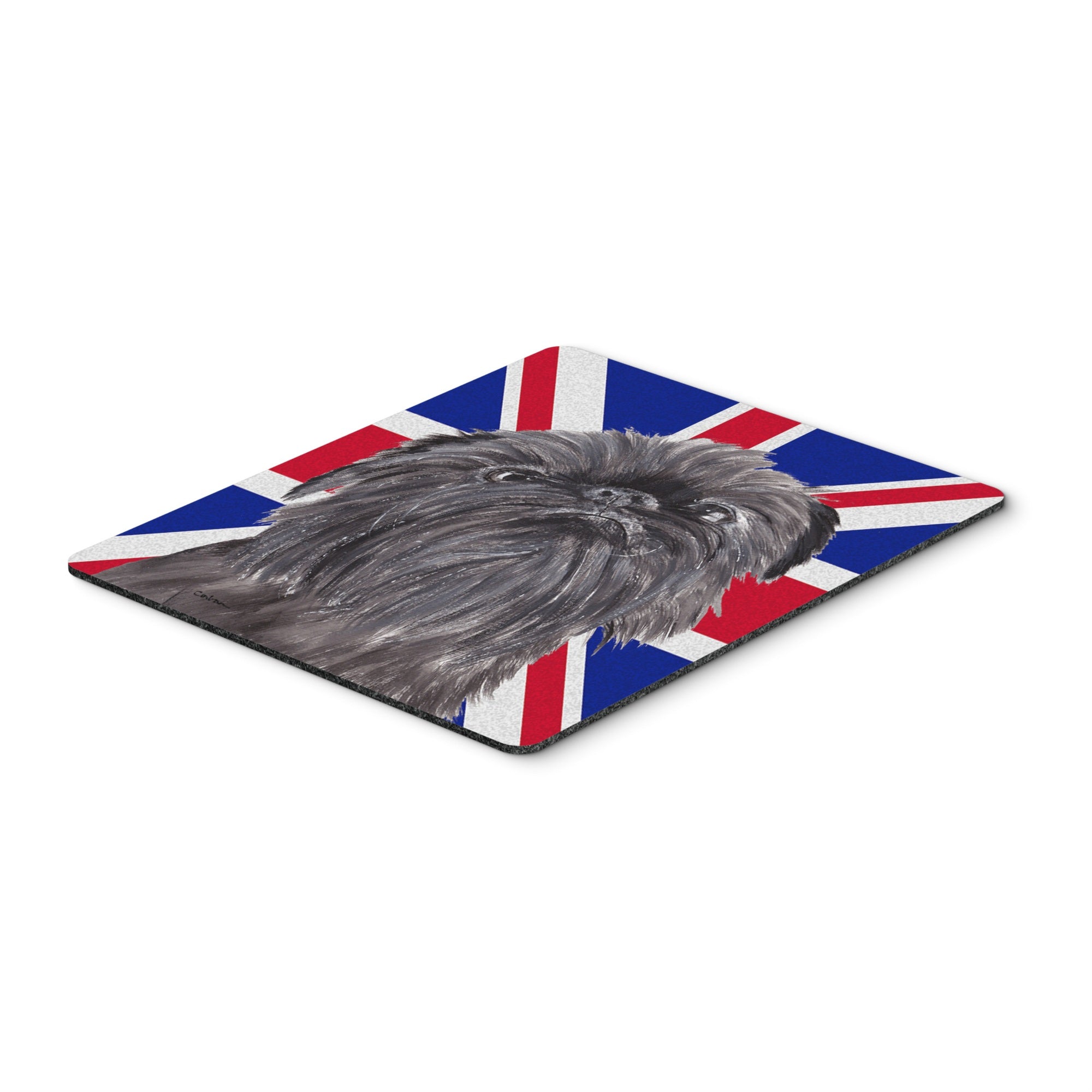 Caroline'S Treasures Brussels Griffon With Engish Union Jack British Flag Mouse Pad, Hot Pad/Trivet (Sc9863Mp)