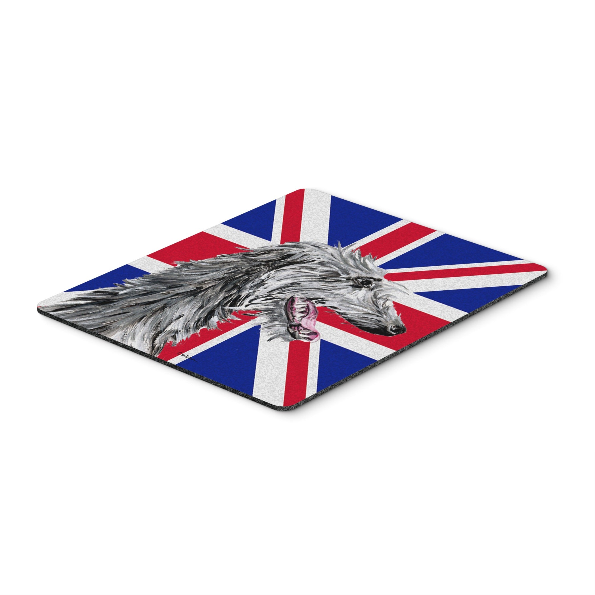 Caroline'S Treasures Scottish Deerhound With English Union Jack British Flag Mouse Pad/Trivet (Sc9871Mp)