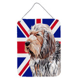 Caroline'S Treasures Sc9879Ds1216 Otterhound With English Union Jack British Flag Wall Or Door Hanging Prints, 16 X 12