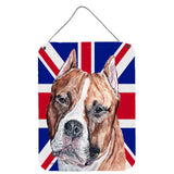 Caroline'S Treasures Sc9883Ds1216 Staffordshire Bull Terrier Staffie With English Union Jack British Flag Wall Or Door Hanging