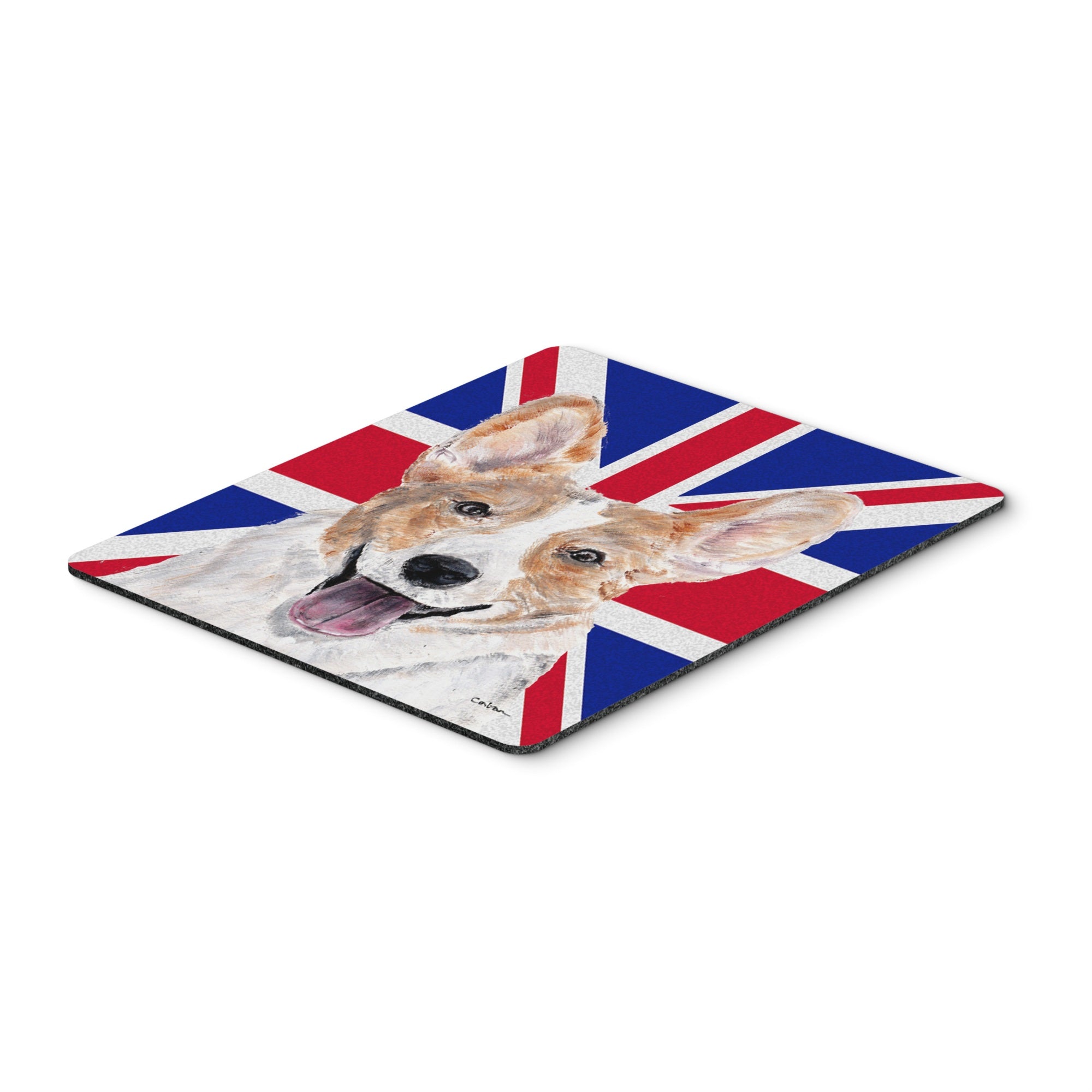 Caroline'S Treasures Cardigan Corgi With English Union Jack British Flag Mouse Pad, Hot Pad/Trivet (Sc9891Mp)
