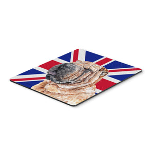 Caroline'S Treasures Shar Pei With English Union Jack British Flag Mouse Pad/Hot Pad/Trivet (Sc9892Mp)