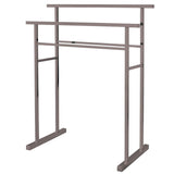 Kingston Brass SCC8248 Pedestal Steel Construction Towel Rack, Brushed Nickel