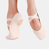 Só Dança Adult Diamond Stretch Canvas Ballet Shoe-BLK