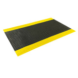 Tuff-Spun 3/8'' Diamond Surface 4'x12' Black w/Yellow