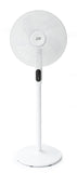 16 Dc-Motor Energy Saving Stand Fan With Remote And Timer-Piano White