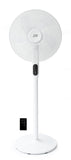 16 Dc-Motor Energy Saving Stand Fan With Remote And Timer-Piano White
