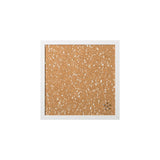 White Speckled Cork Bulletin Board, White Mdf Frame, 18 X 18