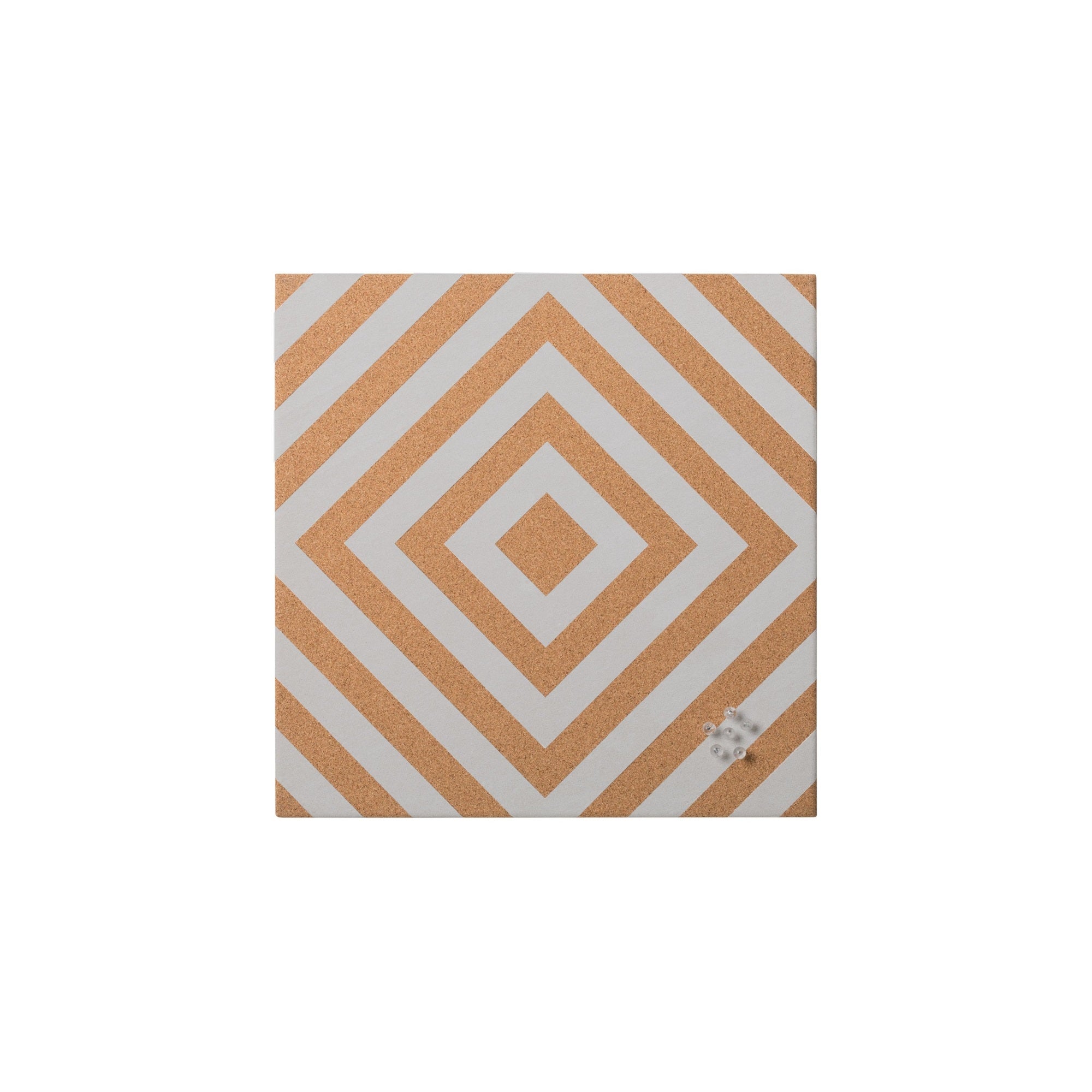 Chevron Frameless Cork Bulletin Board