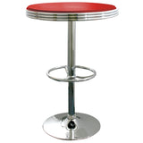 Amerihome Sftabler Retro Soda Shop Table - Red