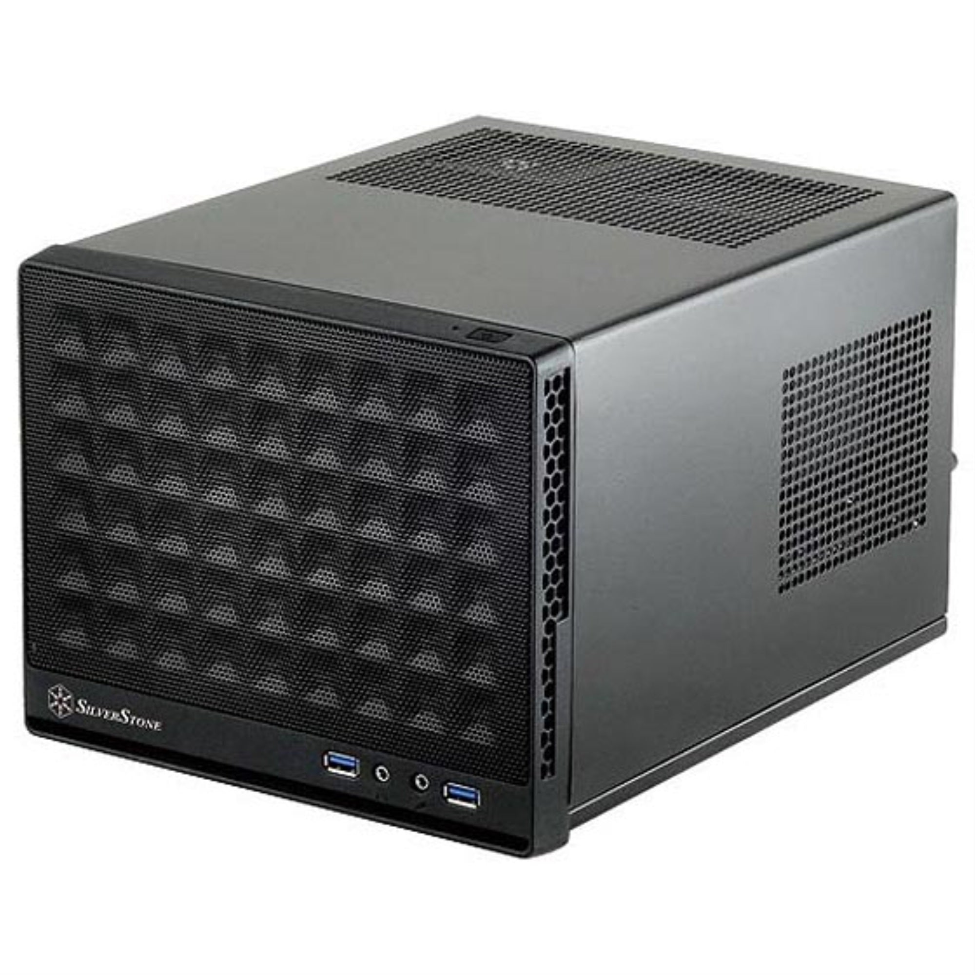 Silverstone Computer Case With Mesh Front Panel,Black (Sg13B)