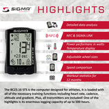 SIGMA Bicycle Computer - BC 23.16 STS, Digital Wireless