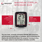 SIGMA Bicycle Computer - BC 9.16, Wired