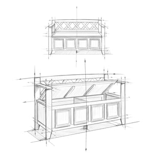 Amherst Entryway Storage Bench