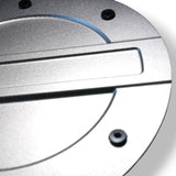 JSD Billet Aluminum Fuel Door for Ford Mustang 2024+, Black Anodized