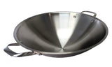 16.5 Stainless Steel Wok With Lid, 2 Ears (Induction Ready)