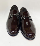 C Collection Patent Leather Loafer - Dark Brown