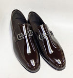 C Collection Patent Leather Loafer - Dark Brown