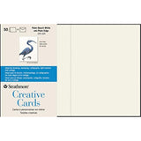 CARD PB WHT/PLN EDG 50PK 5X7