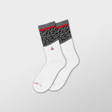 SNKR Socks - White Cement 3