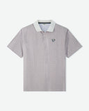 Labyrinth Polo - Grey / White