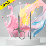 Professional Cuticle Scissors "Asymmetric" UNIQ 30 TYPE 4 -SQ-30/4- STALEKS
