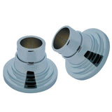 Kingston Brass Srp2711 Brass Shower Rod Base For Milano Straight Or Tension Shower Rod, Polished Chrome