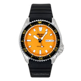 Seiko 5 Sports Skx Redux Silicone Strap Orange Dial Automatic Srpl89K1 100M MenS Watch