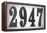Serrano (Standard) Lighted Address Plaque With Led Lights Do It Yourself Kit (Bronze Frame Color)