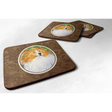 Caroline'S Treasures Ss1003Fc Collie Foam Coasters (Set Of 4), 3.5 H X 3.5 W, Multicolor