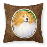 Caroline'S Treasures Ss1003Pw1414 Collie Decorative Canvas Fabric Pillow, Large, Multicolor