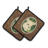 Caroline'S Treasures Chihuahua Pair Of Pot Holders Ss1010Pthd, 7.5Hx7.5W, Multicolor