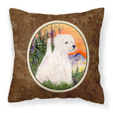 Caroline'S Treasures Ss1013Pw1414 Westie Decorative Canvas Fabric Pillow, Large, Multicolor