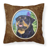 Caroline'S Treasures Ss1026Pw1414 Rottweiler Decorative Canvas Fabric Pillow, Large, Multicolor